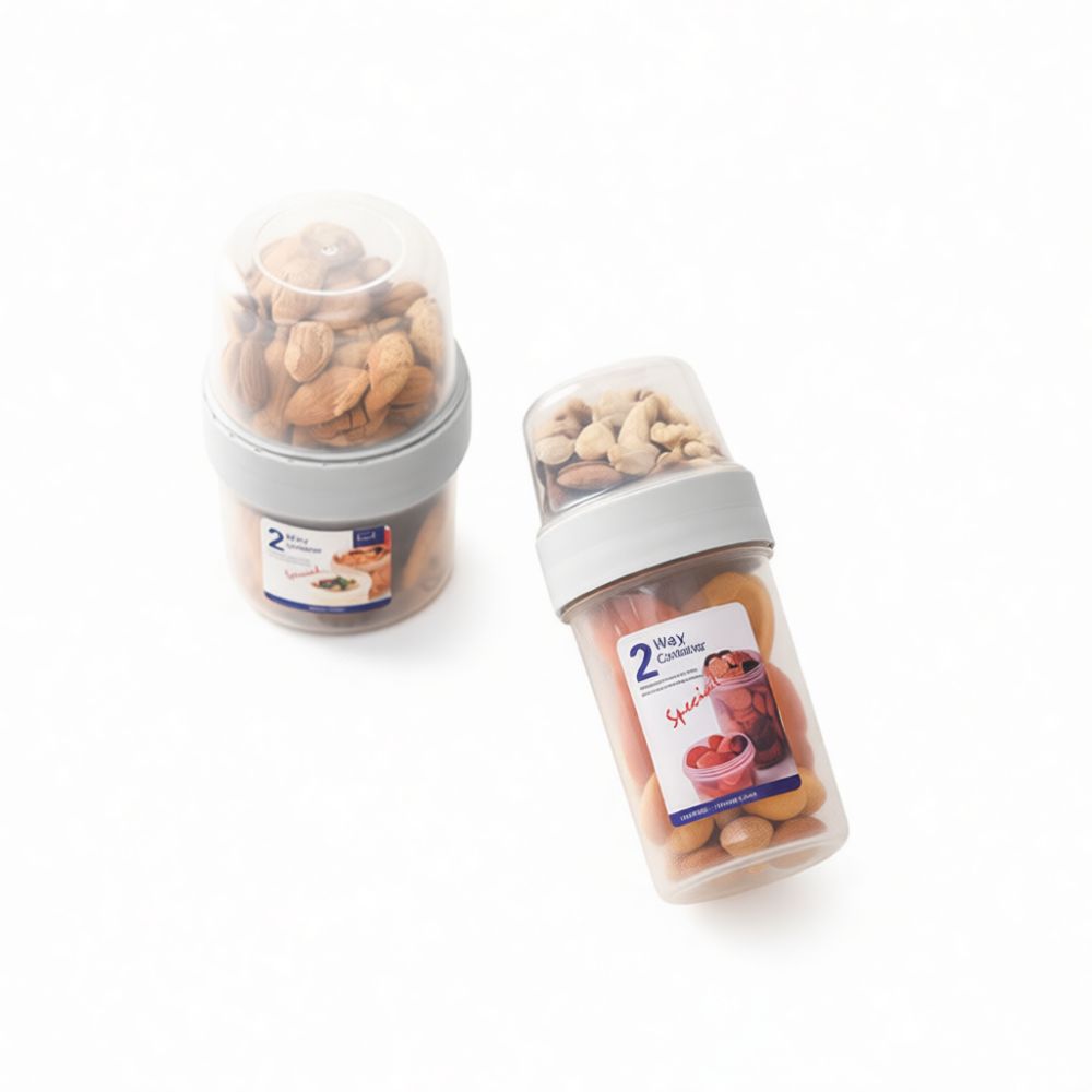 Baby Food Jars With Lids - Kotak Penyimpanan Makanan Portabel Berlapis Ganda,