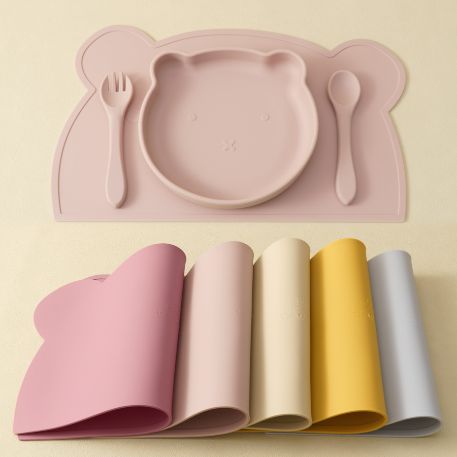 Baby Food Menu - Peralatan makan silikon anak-anak, tatakan silikon