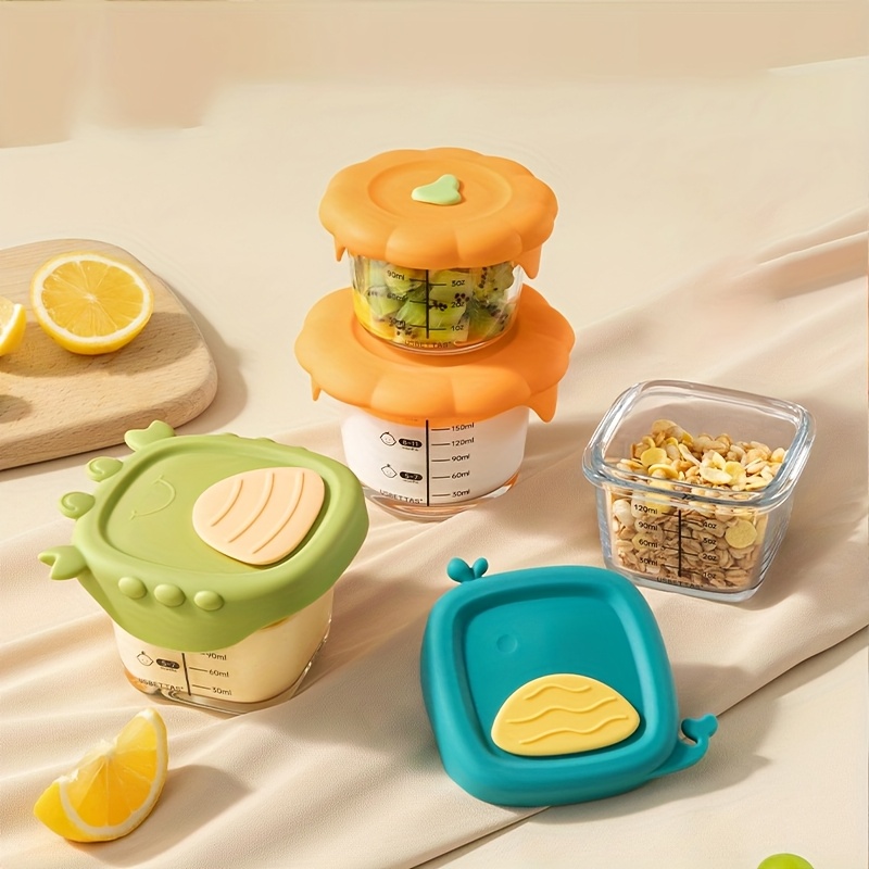 Baby Food Jars With Lids - Wadah Makanan Bayi Kaca 120/180ml dengan
