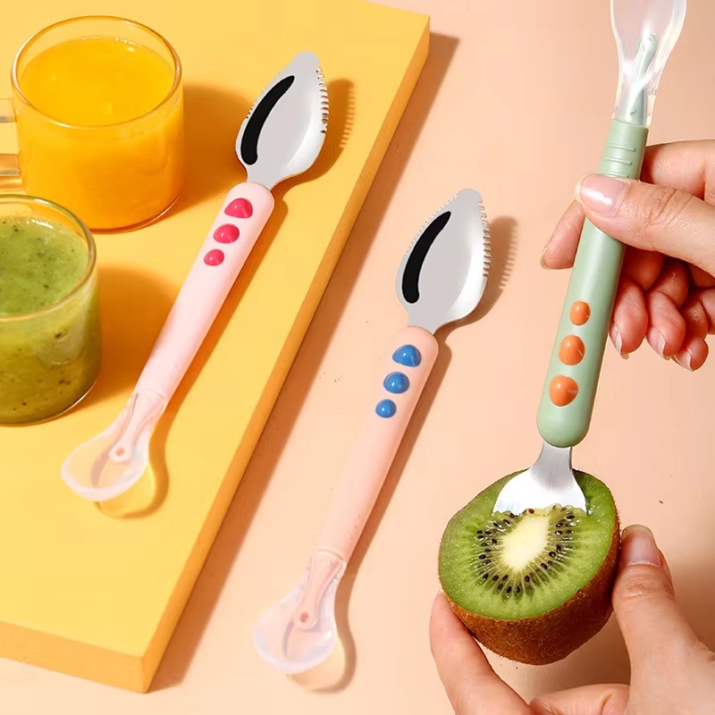 Sendok Bayi Kepala Ganda Silik - Baby Food Menu ulasan dan harga