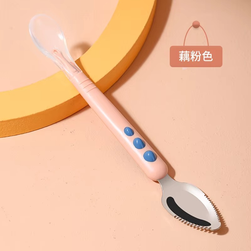 Sendok Bayi Kepala Ganda Silik - Baby Food Menu ulasan dan harga